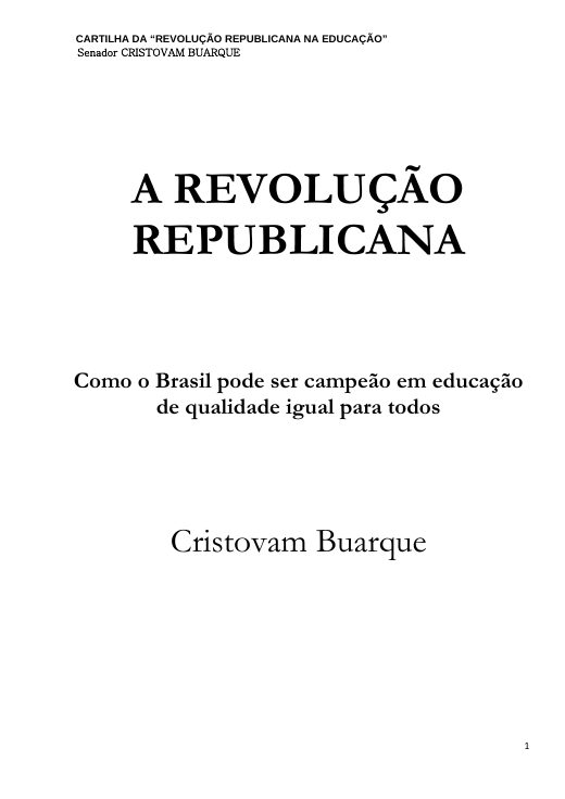 Capa de A Revolução Republicana