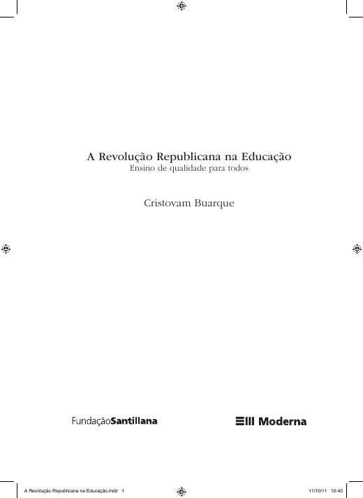 Capa de A Revolução Republicana na Educação