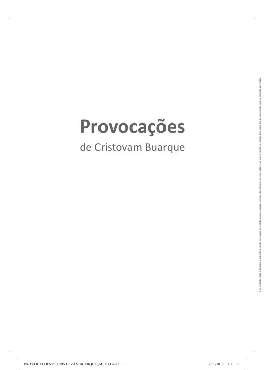 Capa de Provocações